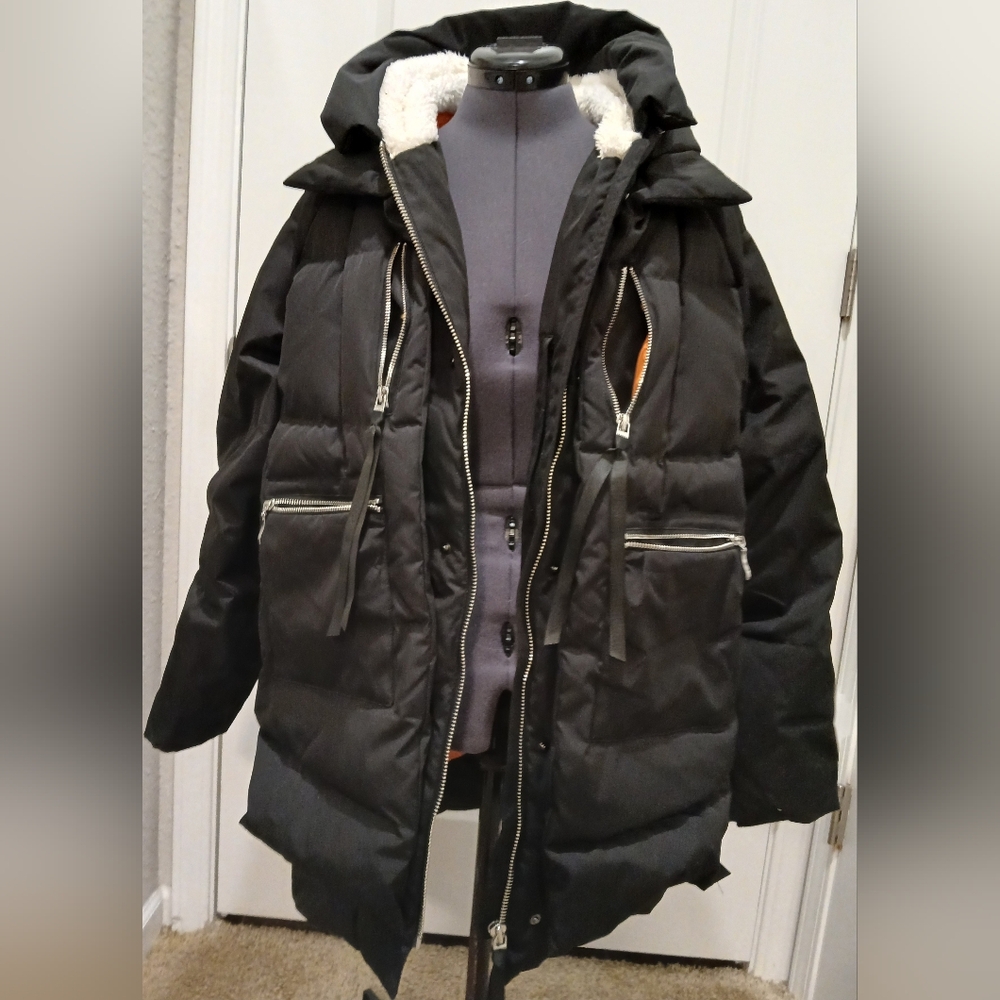 Orolay‎ Black Puffer Winter Coat